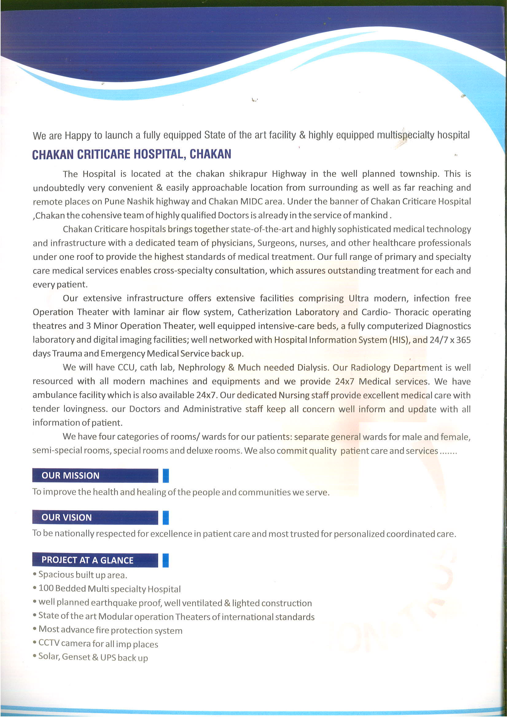 CHAKAN CRITI CARE HOSPITAL in Pune, India