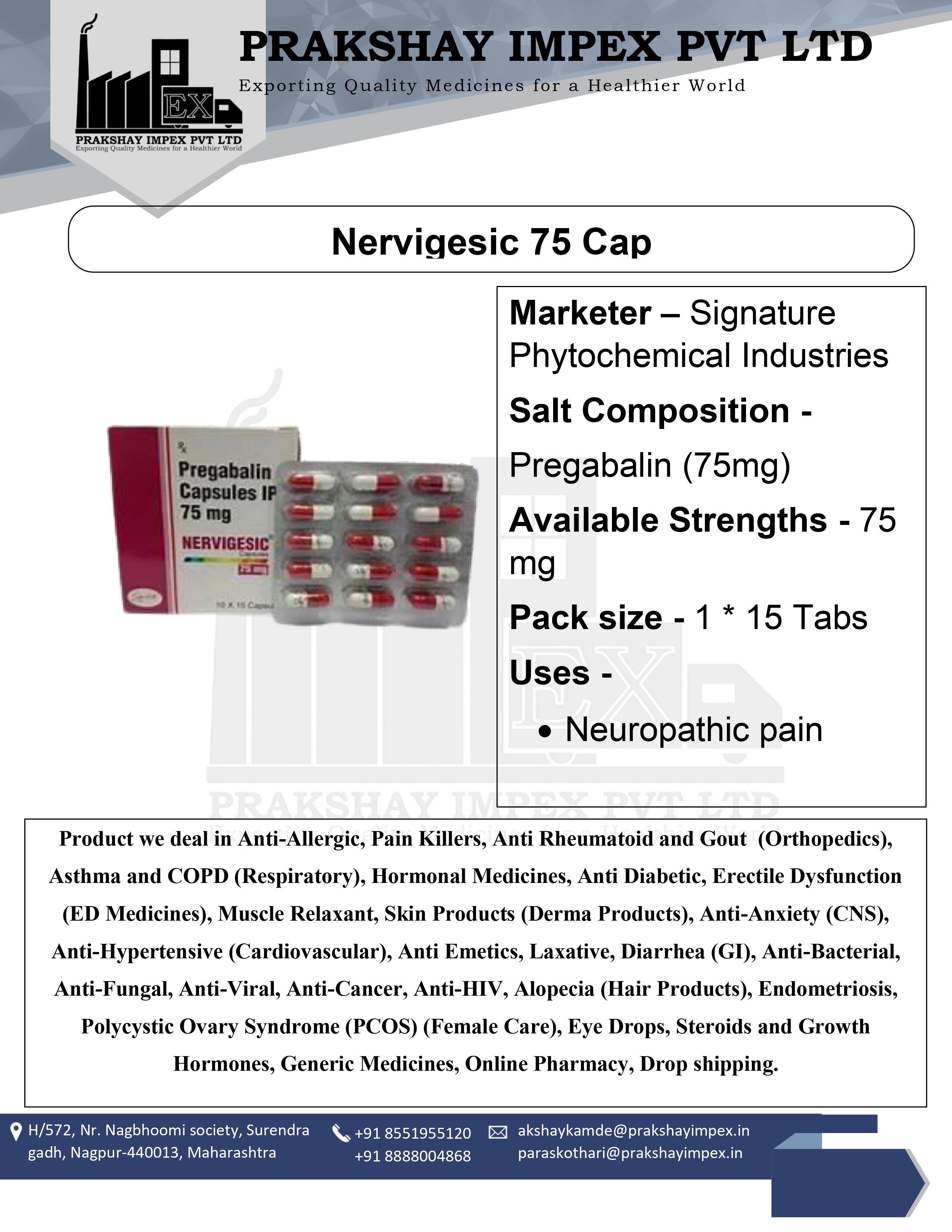 Nervigesic 75 cap_pa