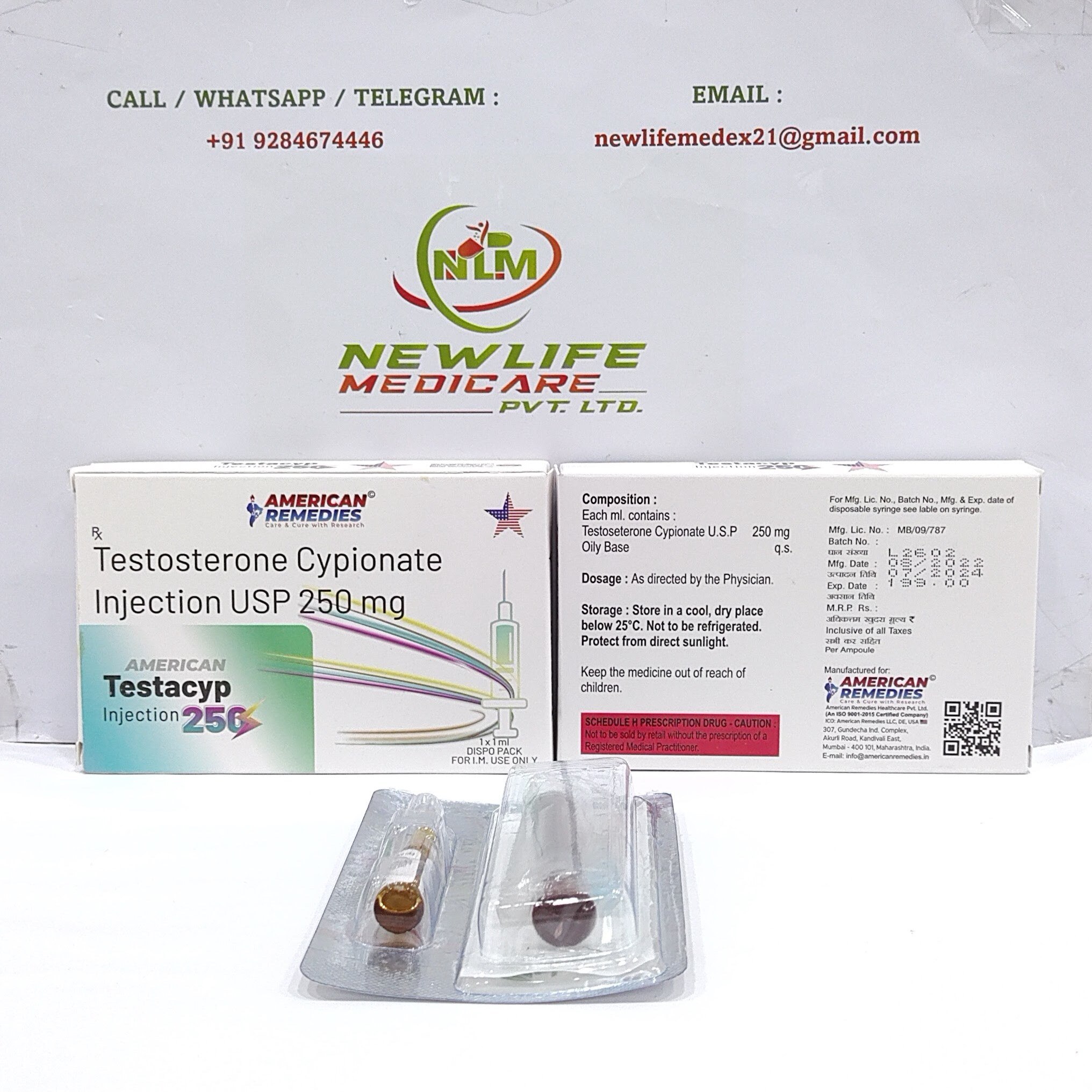 TESTACYP ING -250MG.