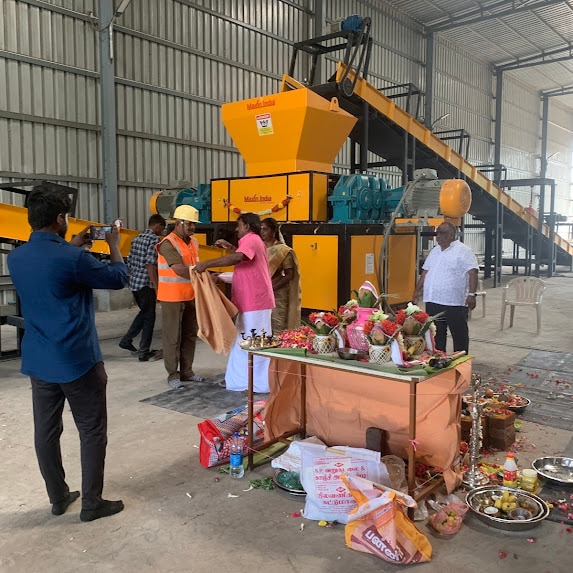 waste shredding mach