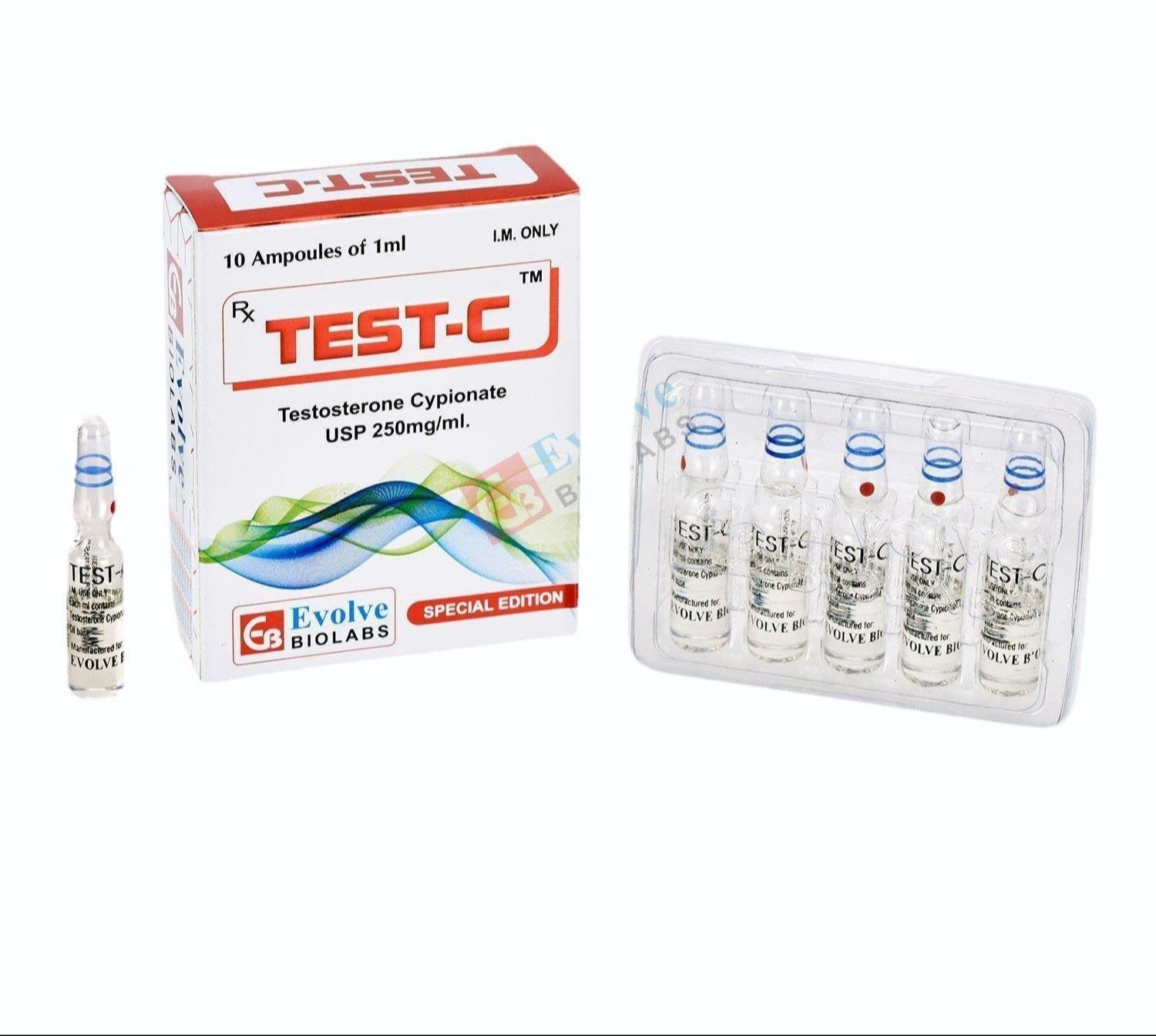 TEST C 250 MG INJ 1M