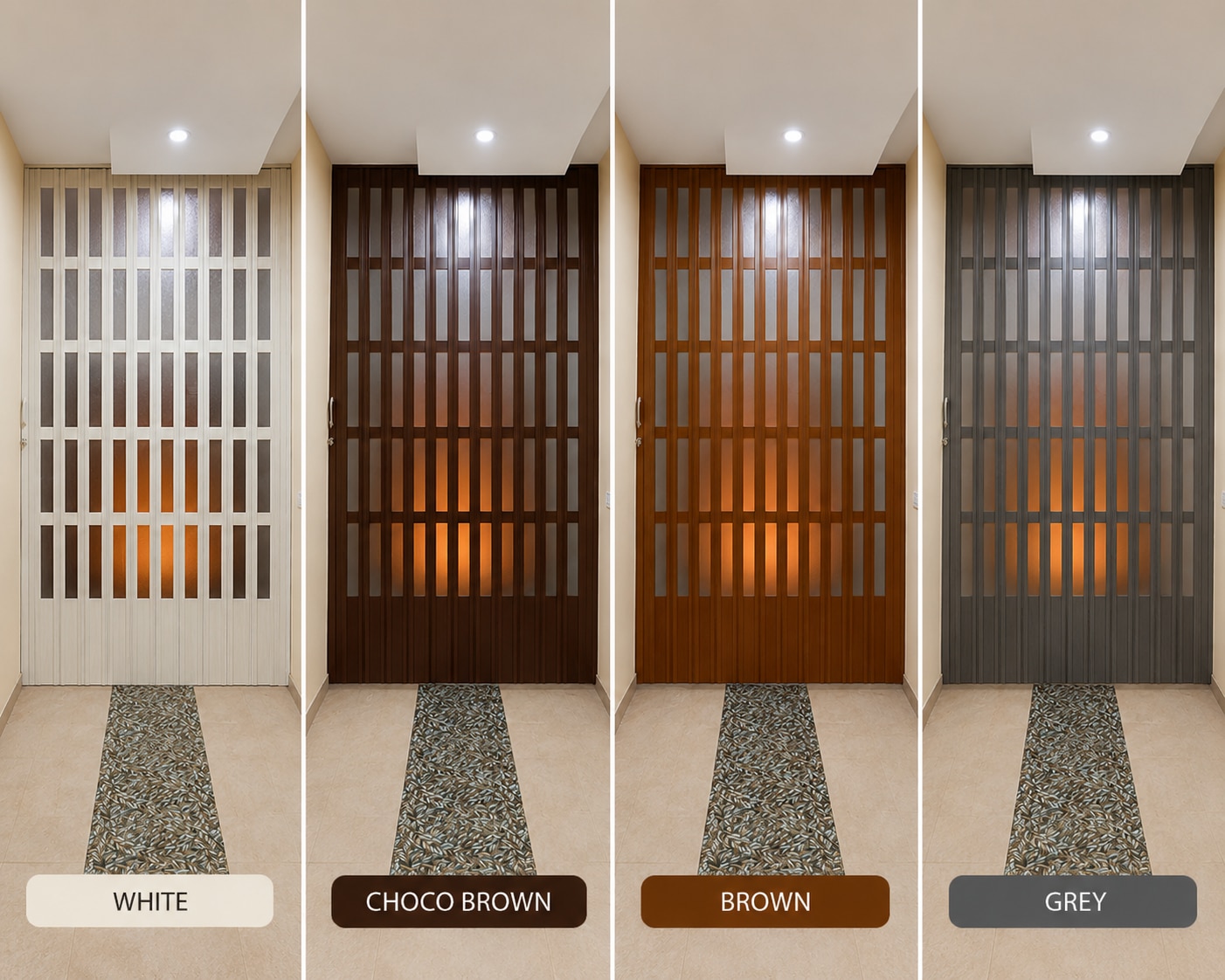 four colour pvc door