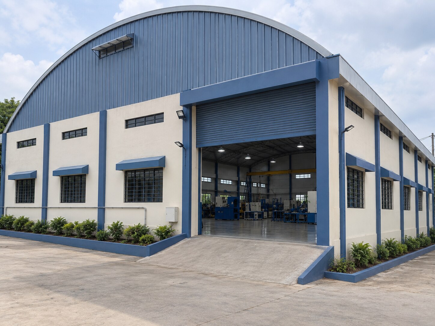 Modern Blue-and-Crea