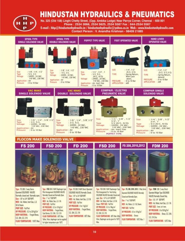 Hindustan Hydraulics & Pneumatics in Chennai, India