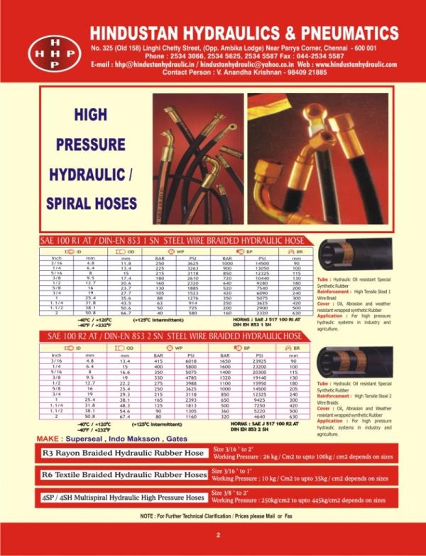 Hindustan Hydraulics & Pneumatics in Chennai, India