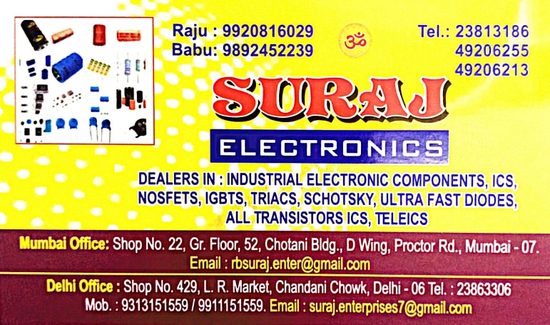 about Suraj Electronics ✆ 08042756141