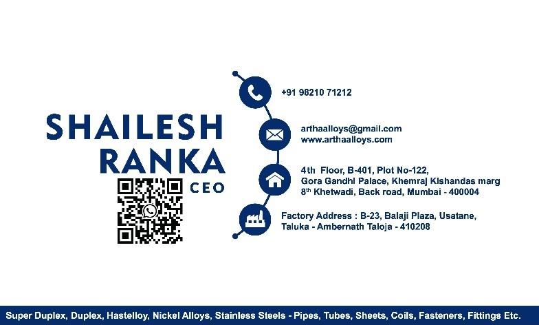 about Artha Alloys Call- 9821071212