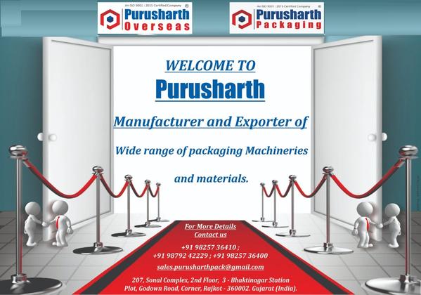 about Purusharth Packaging Rajkot 9825736410