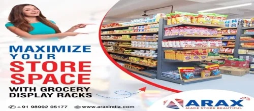 Aarax India Supermarket Display Racks Manufactures image