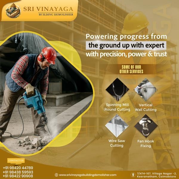 Sri Vinayaga Building Demolisher|Core Cutting Work image